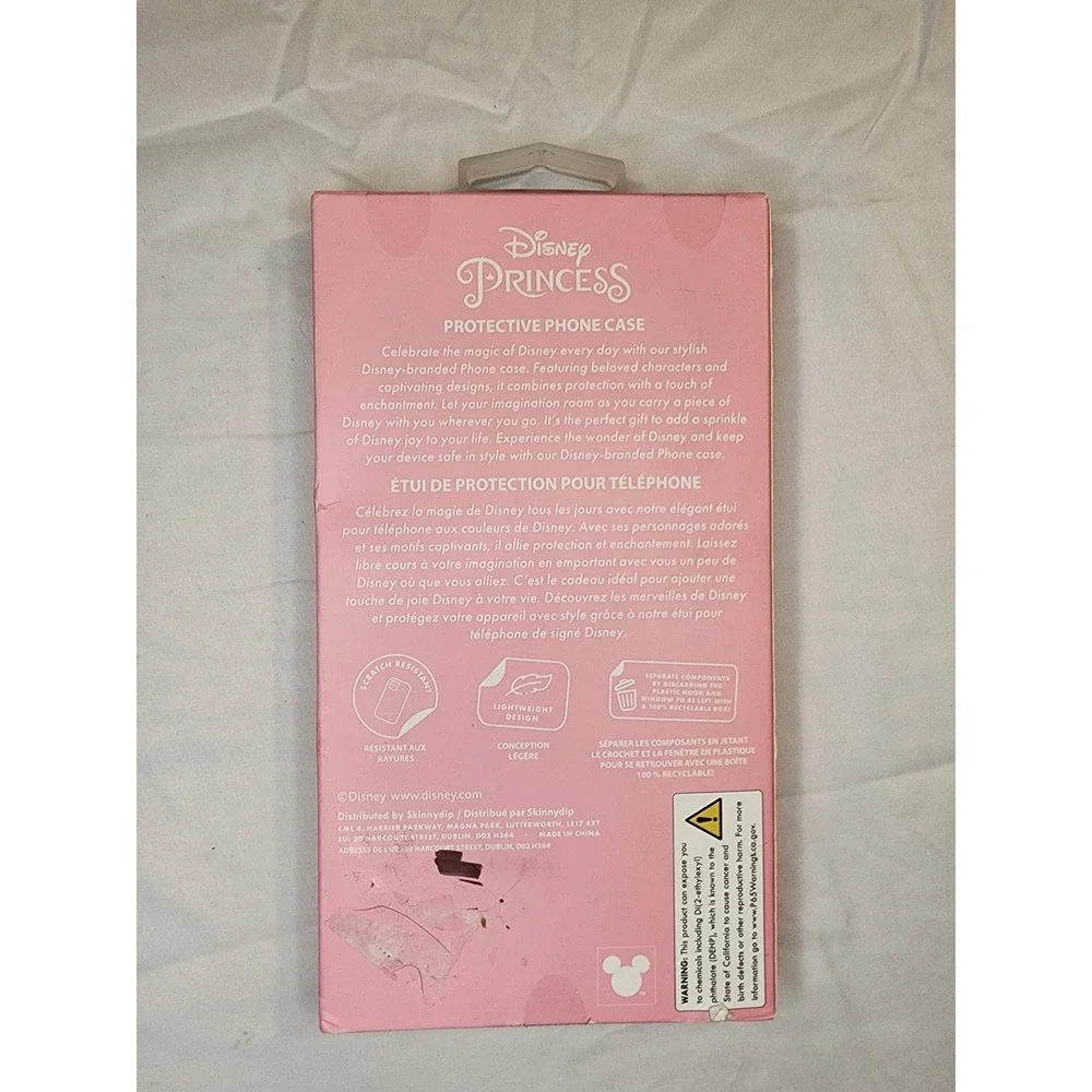 Disney Phone Case Unisex iPhone 13/14 Pro Max Pink New Snow White Skinnydip